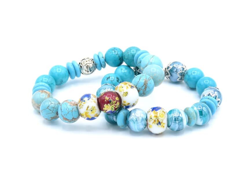 Bracciali Turchese Butterfly Flower